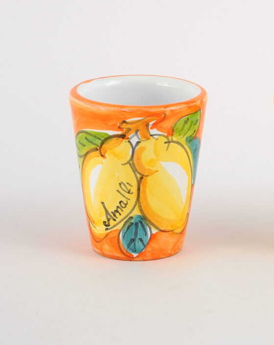 bicchieri ceramica amalfi sorrento ceramic glasses set