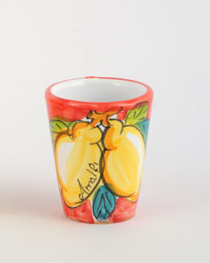 Bicchierini in Ceramica Vietrese -  ROSSO