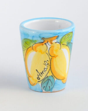 Bicchierini in Ceramica Vietrese / Nuovi Colori - Celeste